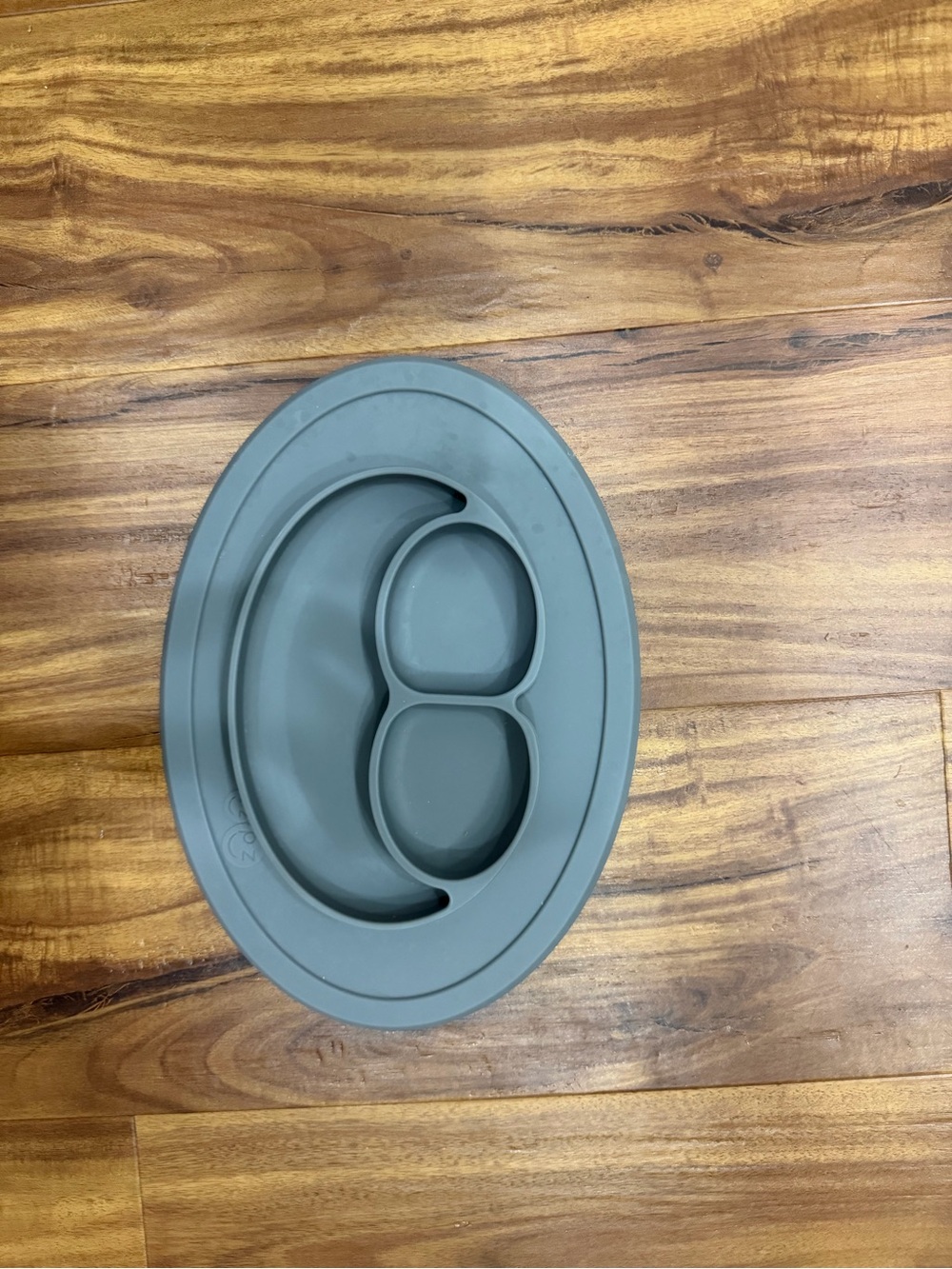 Silicone Suction Kids Plate - Gray